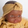 Muñeca Bobble verde mostaza