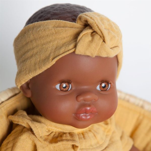 Muñeca Bobble verde mostaza