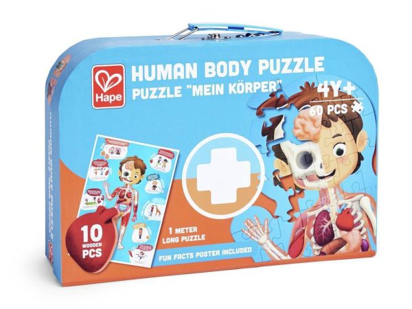 Puzzle gigante de 60 piezas del cuerpo humano