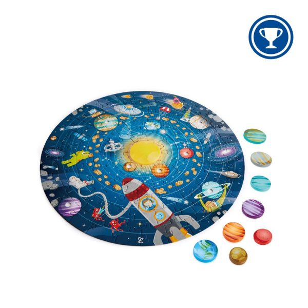 Puzzle gigante del sistema solar de 102 piezas