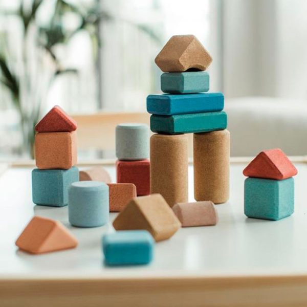 Bloques de construcción de corcho Small Architect - 20 piezas