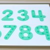 Pack de 10 números de silicona con puntos para contar