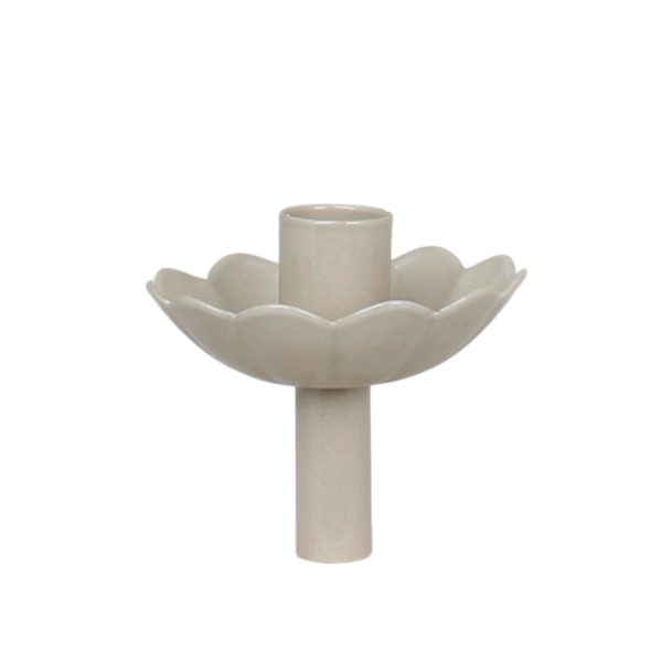 Portavelas para botella Ingrid beige