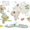 Vinilo decorativo Mapa Mundi XL
