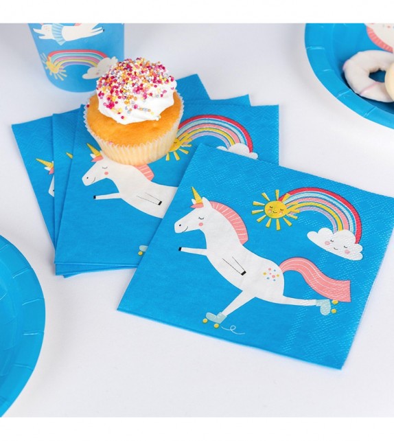 Pack de 20 servilletas de papel Magical Unicorn