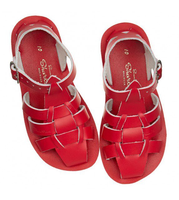 Salt Water Sandals Shark rojo