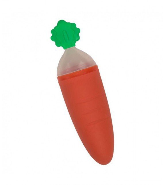 Cuchara con dispensador de alimentos zanahoria Bo Jungle