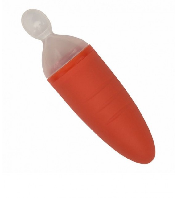 Cuchara con dispensador de alimentos zanahoria Bo Jungle