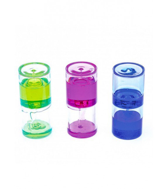 Set de 3 cilindros sensoriales con líquido espeso