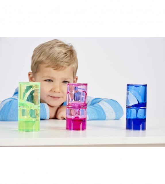 Set de 3 cilindros sensoriales con líquido espeso