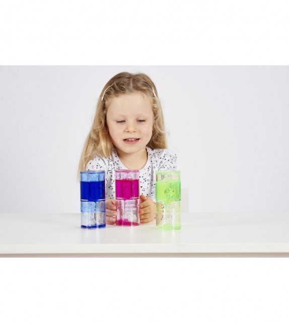 Set de 3 cilindros sensoriales con líquido espeso