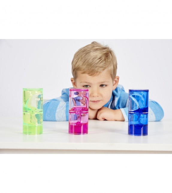 Set de 3 cilindros sensoriales con líquido espeso