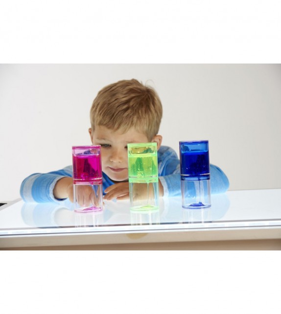 Set de 3 cilindros sensoriales con líquido espeso