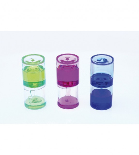 Set de 3 cilindros sensoriales con líquido espeso