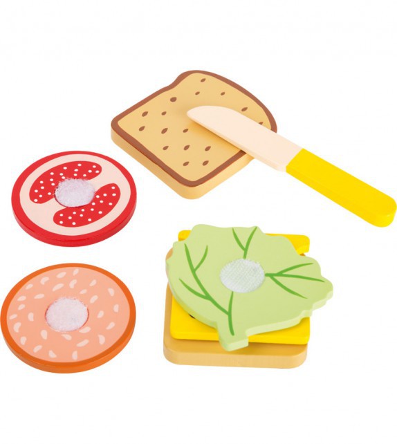 Sándwich de madera para jugar a las cocinitas
