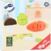 Set de verduras de madera para cortar