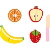 Set de frutas de madera para cortar
