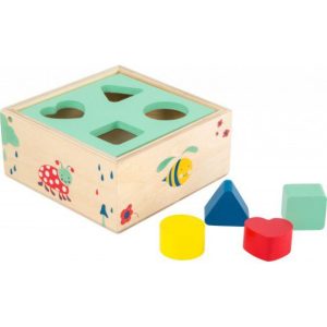 Cubo para encajar formas de madera