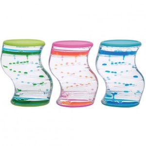 Set de 3 cilindros sensoriales con líquido espeso