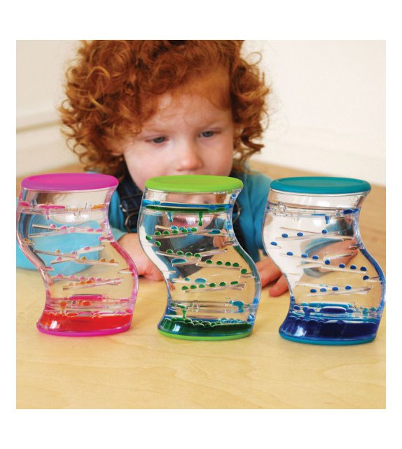 Set de 3 cilindros sensoriales con líquido espeso