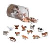 Bote con 60 piezas animales de la granja