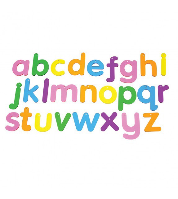 Set de 26 letras acrílicas de colores