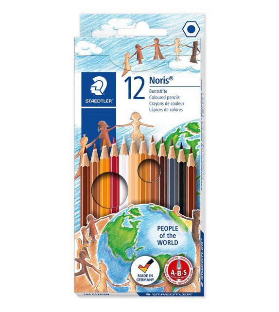 Pack 8 ceras de colorear ¨pintemos los colores de la piel¨