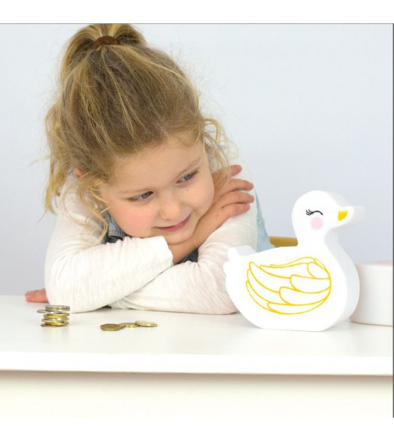 Hucha en forma de pato de A Little Lovely Company