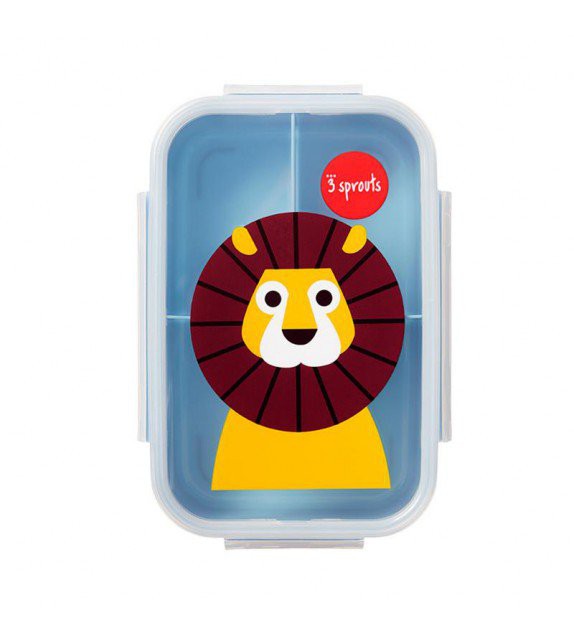 Fiambrera tipo bento león 3Sprouts