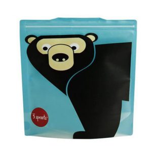 Pack de 2 bolsas reutilizables para bocadillos oso 3Sprouts
