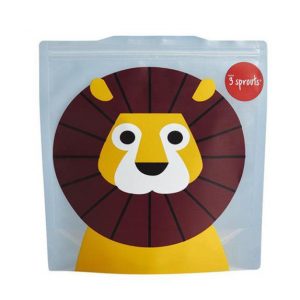 Pack de 2 bolsas reutilizables para bocadillos búho 3Sprouts