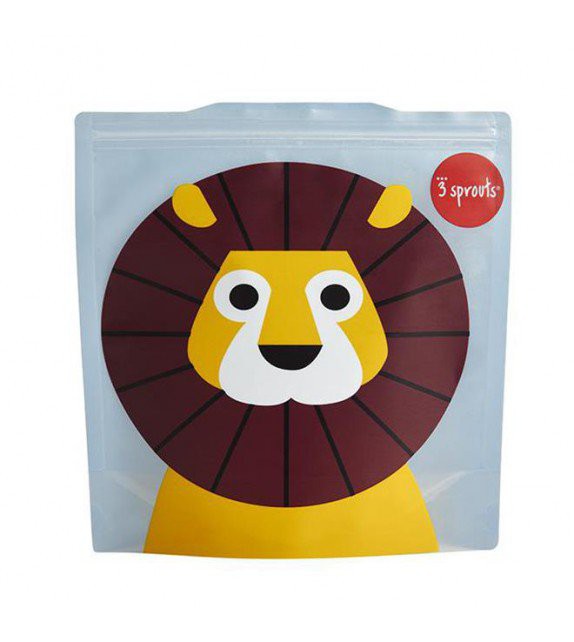 Pack de 2 bolsas reutilizables para bocadillos búho 3Sprouts