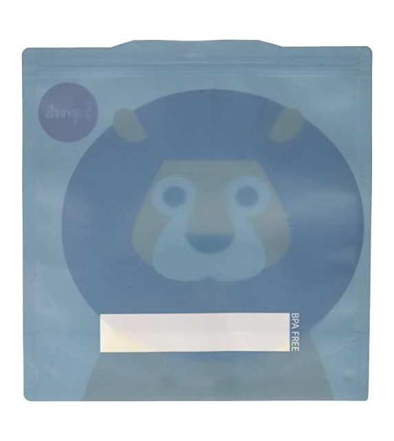 Pack de 2 bolsas reutilizables para bocadillos búho 3Sprouts