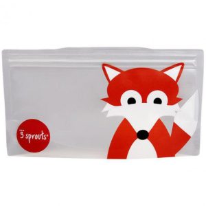 Pack de 2 bolsas reutilizables para snacks oso 3Sprouts