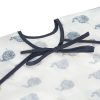 Babero impermeable con mangas ballenas Lassig