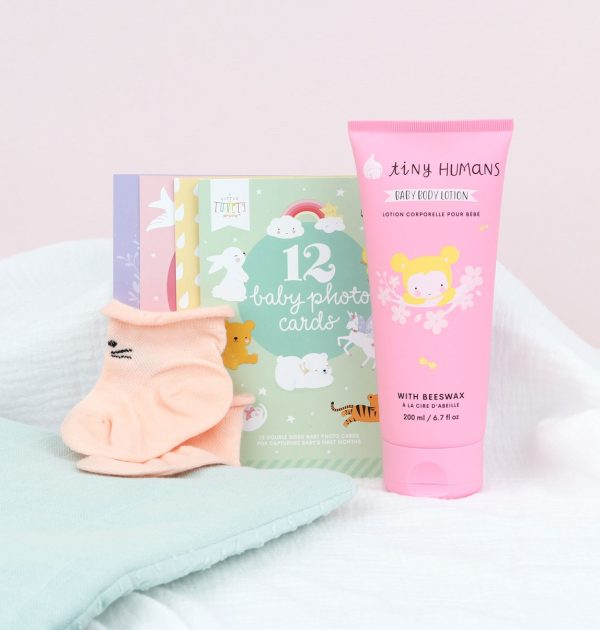 Canastilla para bebé rosa pequeña