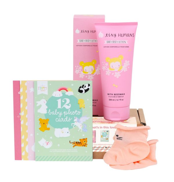 Canastilla para bebé rosa pequeña