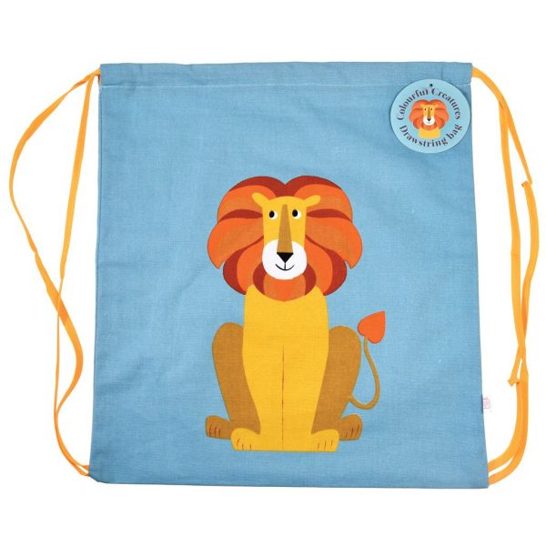Bolsa para merienda tipo saquito Charlie el león
