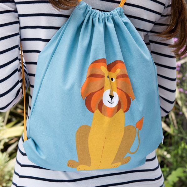Bolsa para merienda tipo saquito Charlie el león