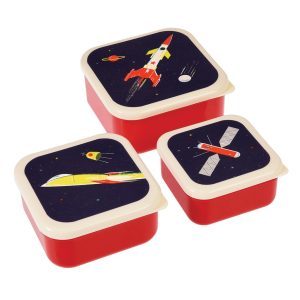 Set de 3 fiambreras Space Age