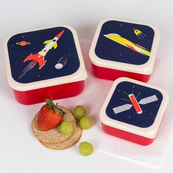 Set de 3 fiambreras Space Age