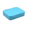Tupper de tritán con compartimentos azul