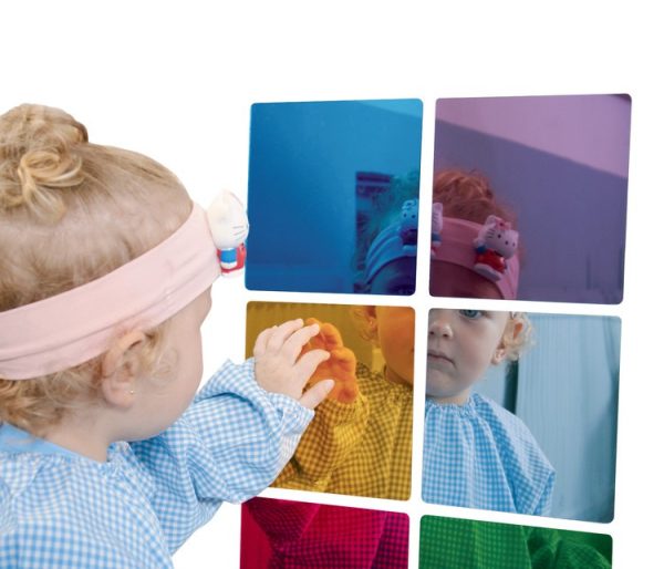 Pack de 6 espejos Montessori de colores