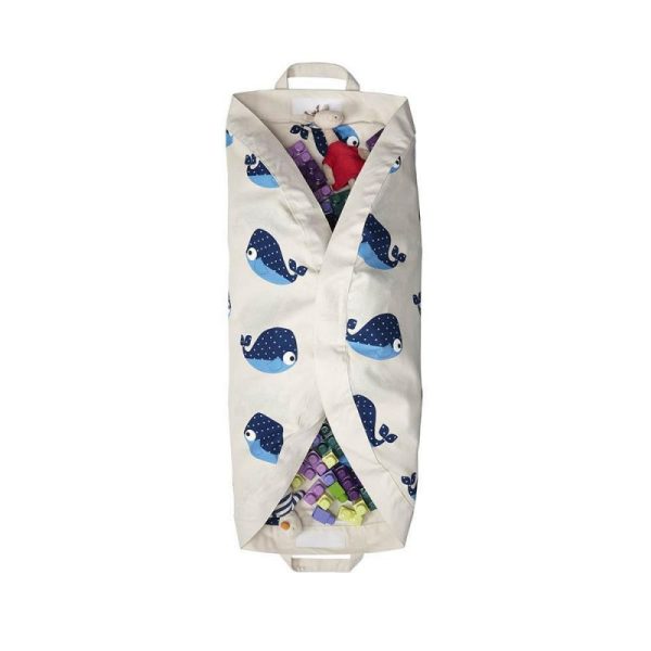Alfombra para jugar y saco recoge juguetes ballena 3Sprouts