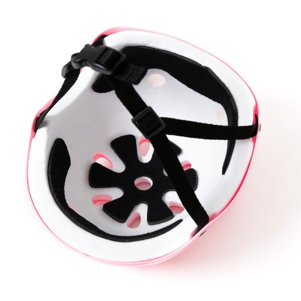 Casco para bicicletas o patinetes rosa