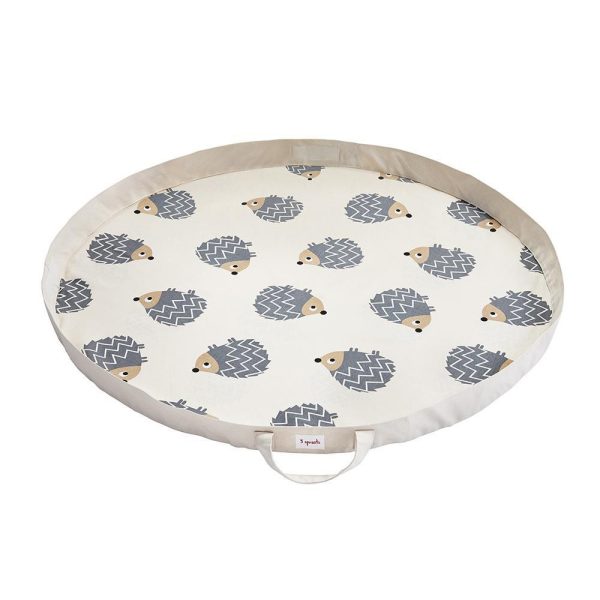 Alfombra para jugar y saco recoge juguetes erizo 3Sprouts