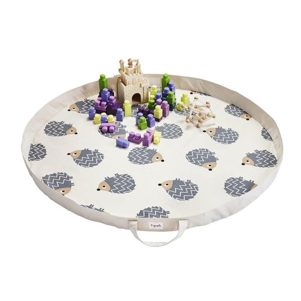 Alfombra para jugar y saco recoge juguetes erizo 3Sprouts