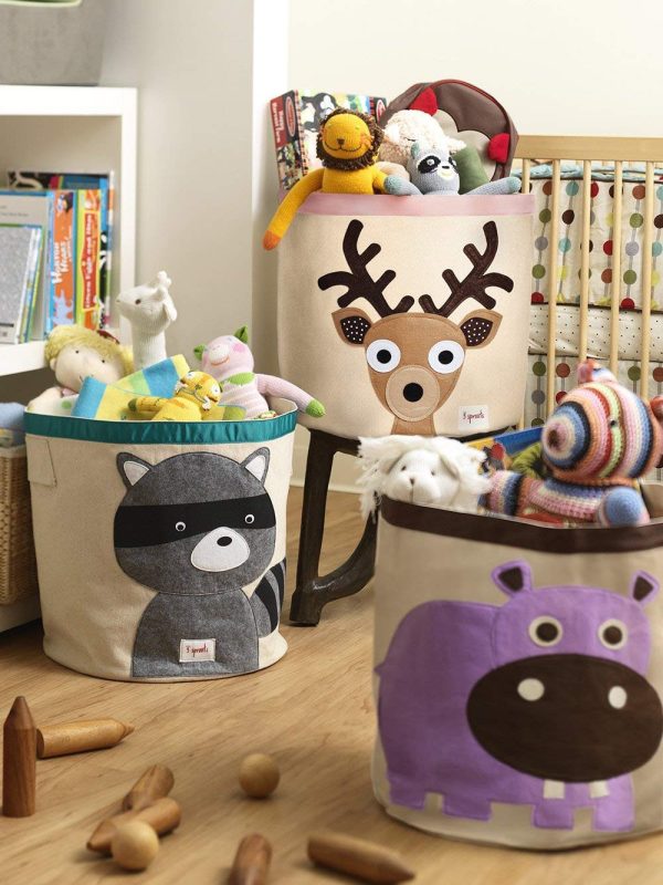Cesta guardar juguetes zebra 3Sprouts - Moraig The Store