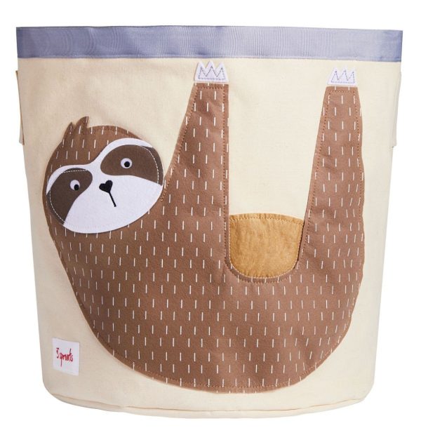 Cesta para guardar juguetes perezoso 3Sprouts