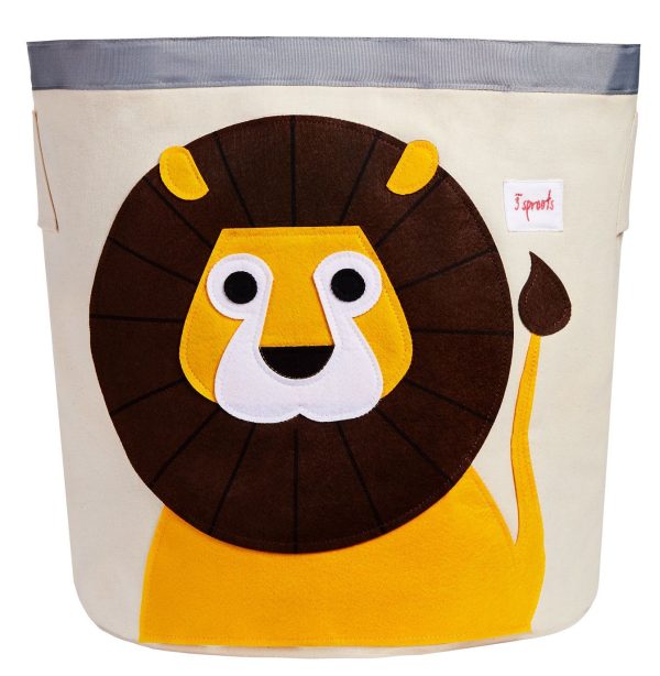 Cesta para guardar juguetes león 3Sprouts